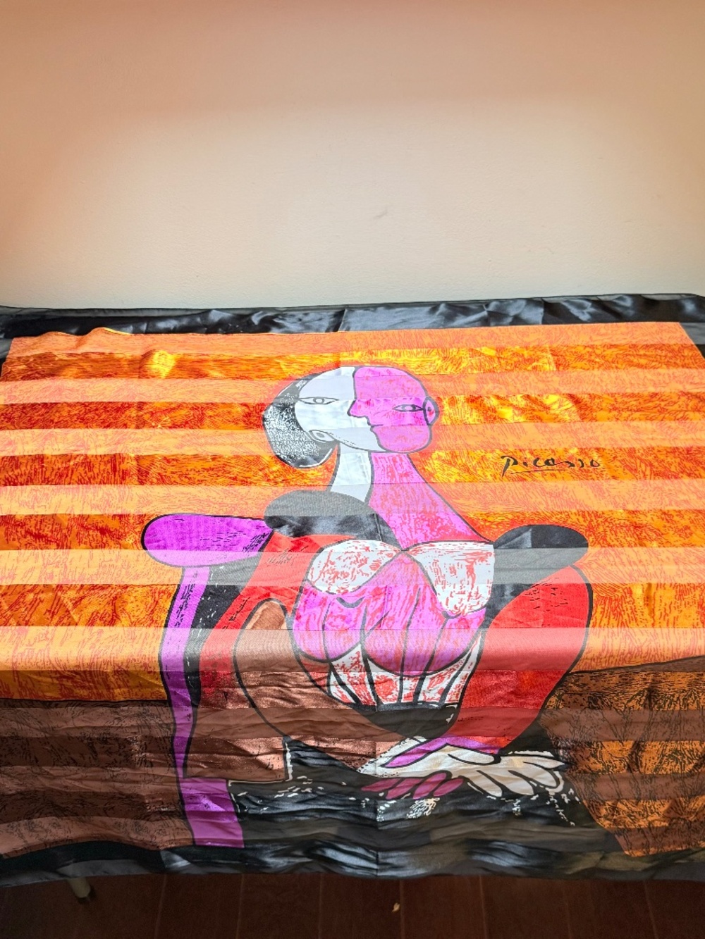 40 x 40 Multi Color Picasso Themed Scarf by Bijou Terner